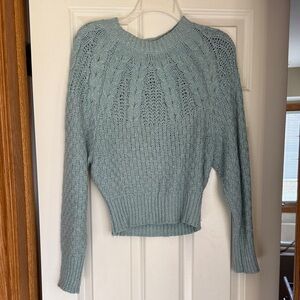 American Eagle Outfitters Soft Blue Crew Neck Sweater